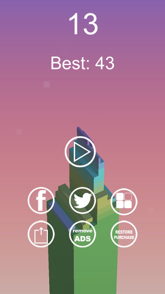 #3. Block Tower Stack-Up (iOS) 由: Illogical Games