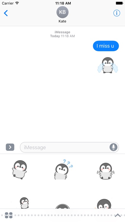 Lovely Penguin Animated Sticker