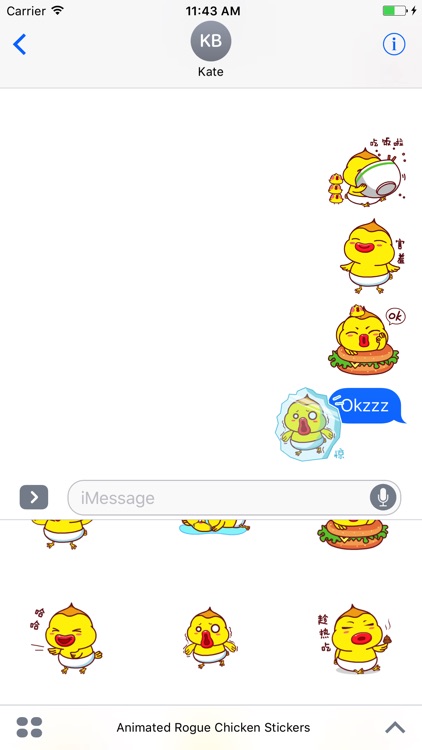 Animated Rogue Chicken Stickers For iMessage screenshot-4
