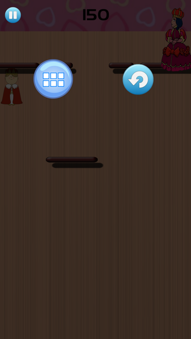 King and Queen Catching Hearts on Valentine Day iPhone screenshot