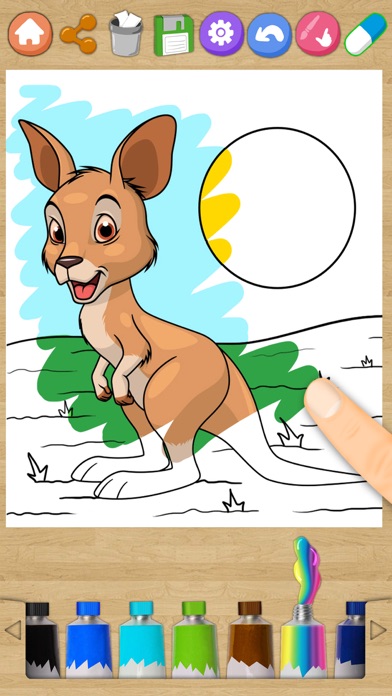 How to cancel & delete Animals magic coloring pages – kids coloring book from iphone & ipad 1