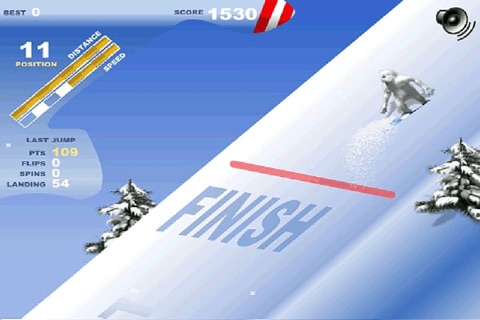 Snowboard Race screenshot 4