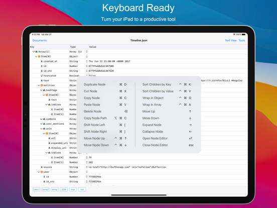 Screenshot #4 pour Power JSON Editor Mobile