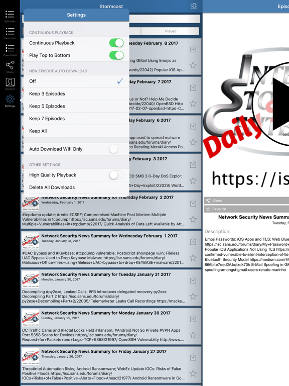 Screenshot #6 pour Internet Storm Center Stormcast