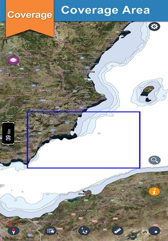 Marine Murcia Boating Charts - náhled