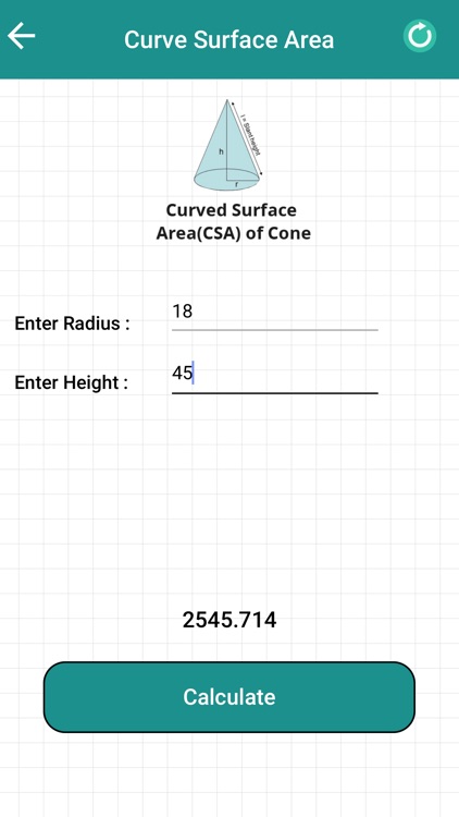 Cone And Cone Volume Calculator screenshot-3
