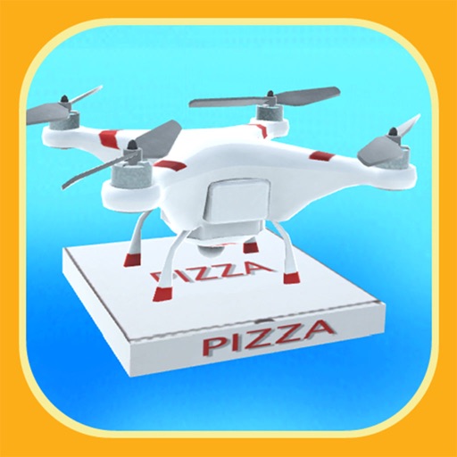 Drone Pizza Delivery 3D icon