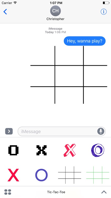 Tic-Tac-Toe Stickers