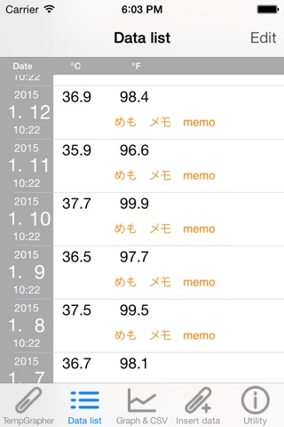 TempGrapher screenshot 2