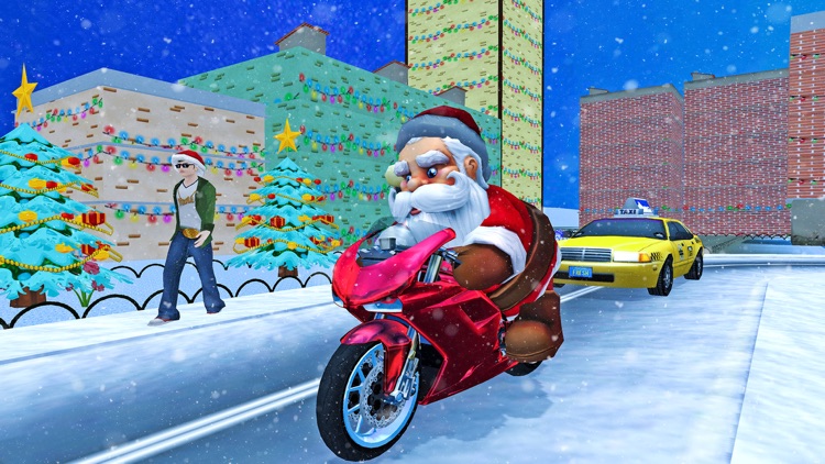 Crazy Santa Moto Gift Delivery Simulator