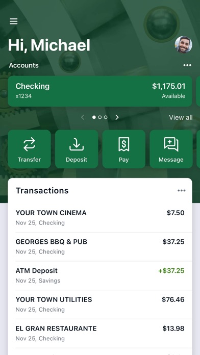 Peoples Bank of Greensboro Screenshot