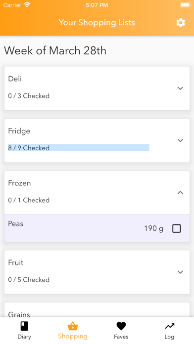 My Meal Plans Screenshot