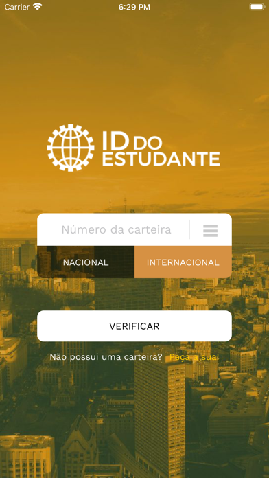Carteira Digital do Estudante Screenshot
