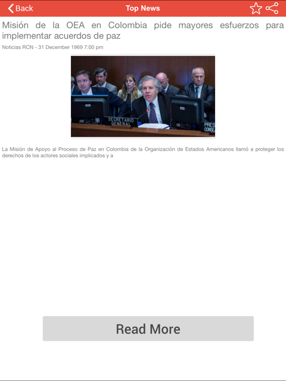 Top Colombia News iPad screenshot