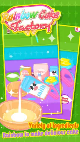 Game screenshot Rainbow Cake Factory - Cooking Game For Kids apk
