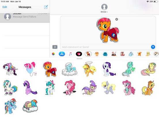 Screenshot #5 pour Pony Cute Funny Stickers