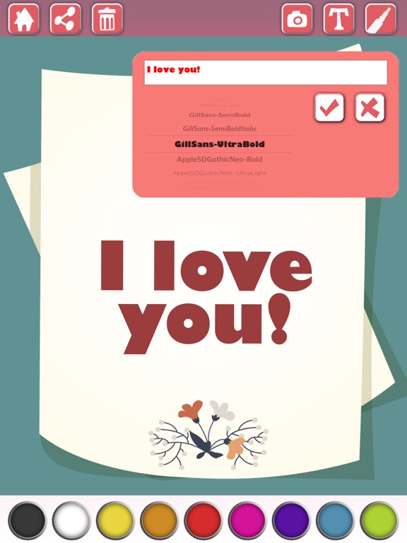 Create love cards – Photo frames & collage maker iPad screenshot 3 - Photo & Video app