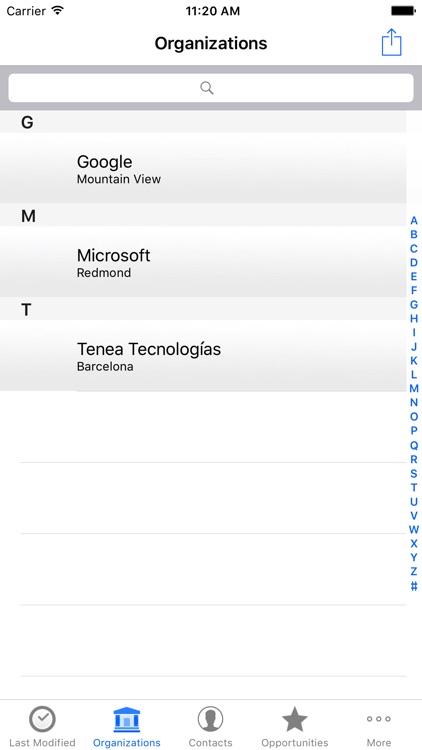 Tenea app for Vtiger CRM
