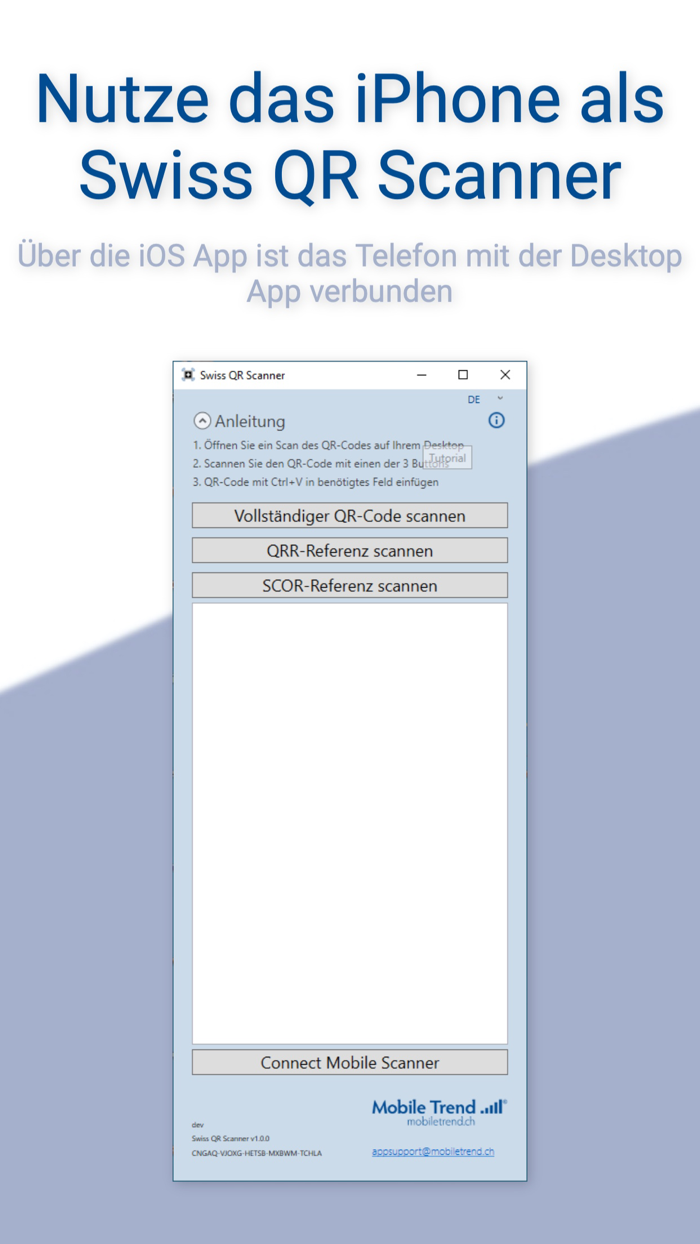 Swiss QR Scanner Tool