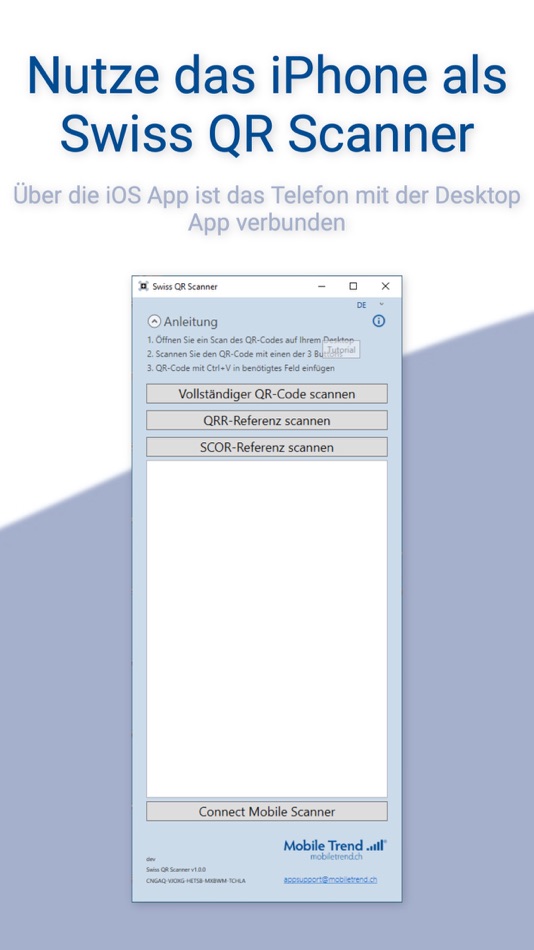 #3. Swiss QR Scanner Tool (iOS) Podle: Mobile Trend GmbH (Switzerland)