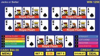 Five Play Video Pokerのおすすめ画像1