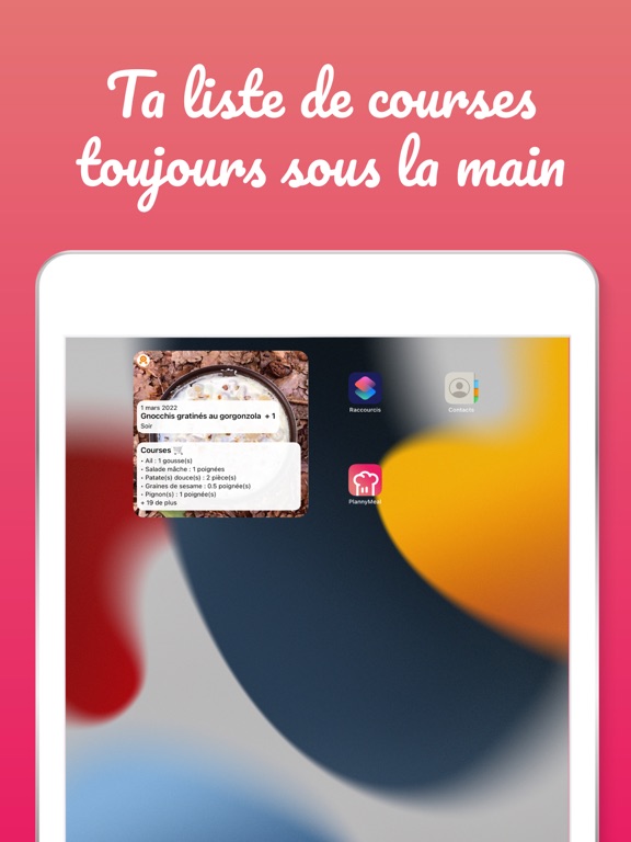 Screenshot #5 pour PlannyMeal, Liste de courses