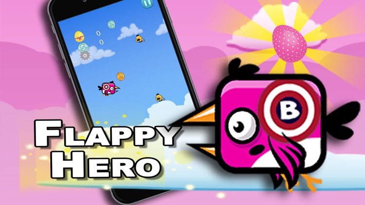 Super hero flappy Pink : Adventure Game