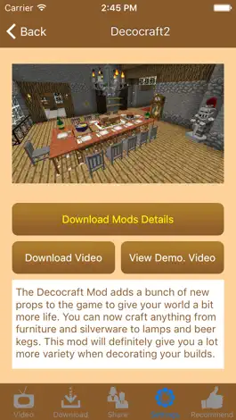 Game screenshot Latest Furniture Mods for Minecraft (PC) mod apk
