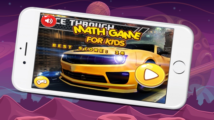 The genius basic addition flash cards with racing