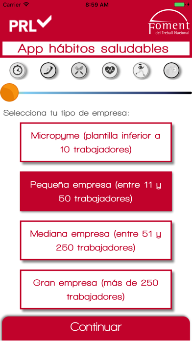 Screenshot #2 pour APP de hábitos saludables