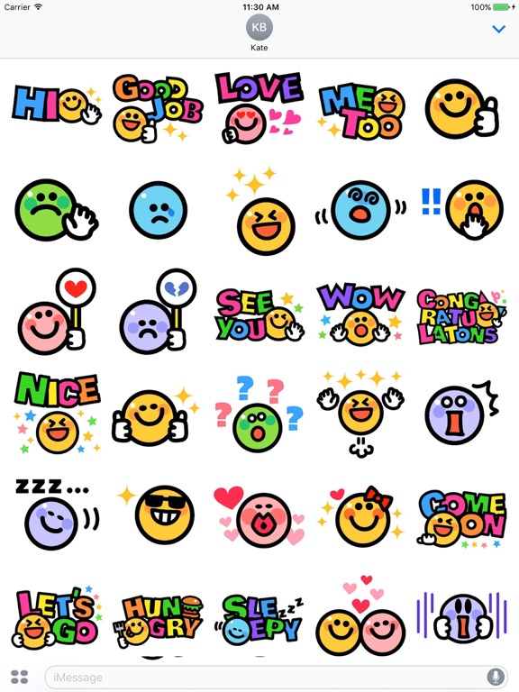 Screenshot #4 pour Smiley face Sticker 2