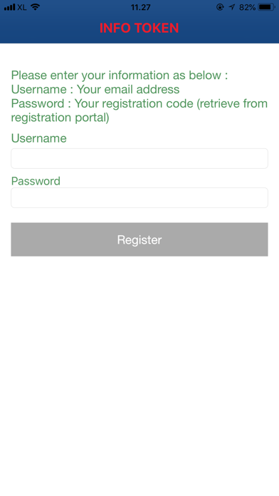 InfoToken Screenshot