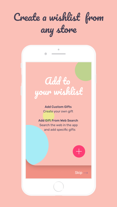 White Bow Gift Registry Screenshot