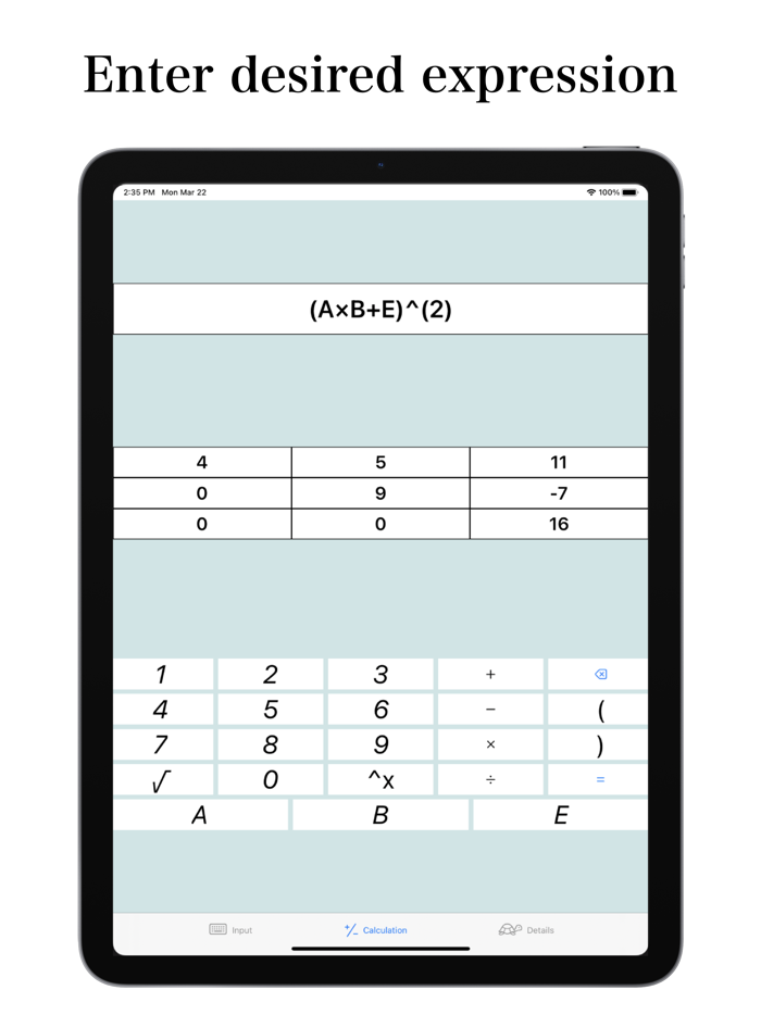 Calculator for Matrix
