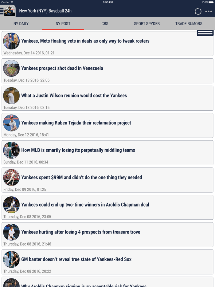 New York NYY Baseball 24h