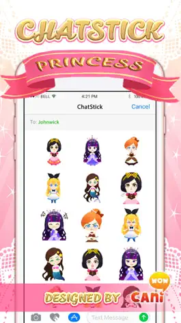Game screenshot Little princess Stickers for iMessage mod apk