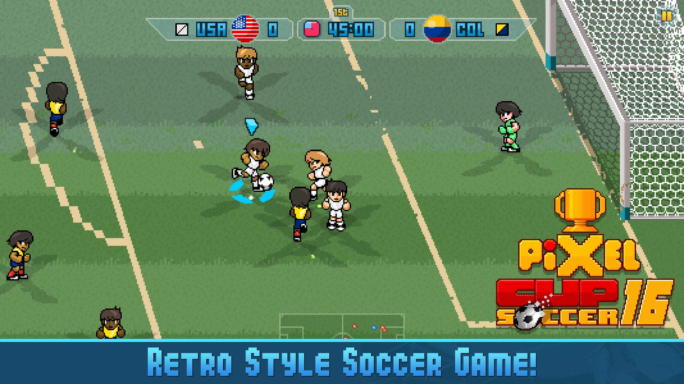 Screenshot do app Pixel Cup Soccer 16