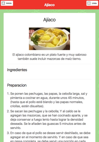 Cocina Colombiana screenshot 2