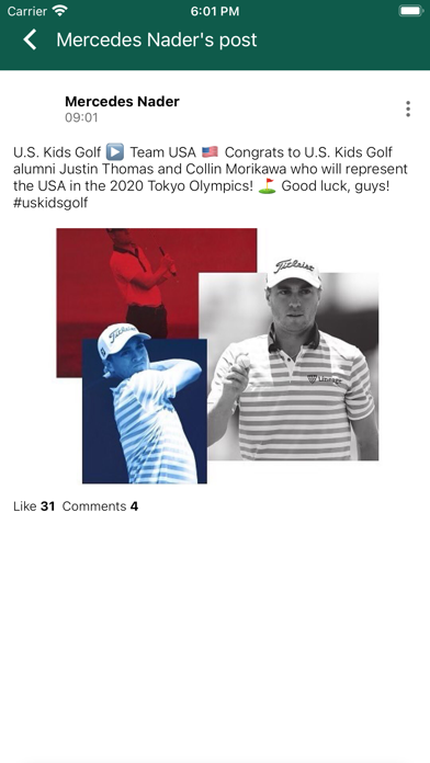 US Kids Golf Fan App Screenshot