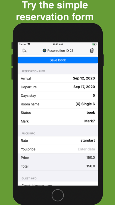 BookingLite-calendar Screenshot