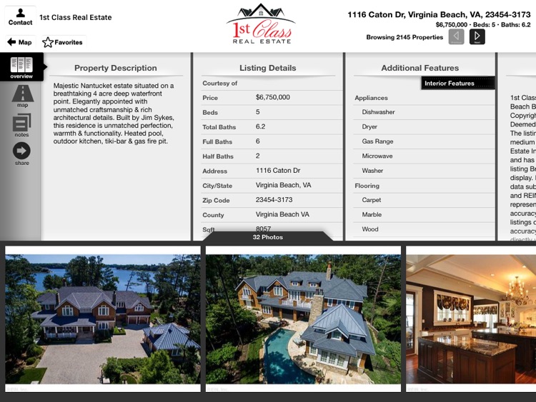 1st Class Real Estate for iPad screenshot-3