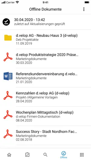 d.velop mobile screenshot 2