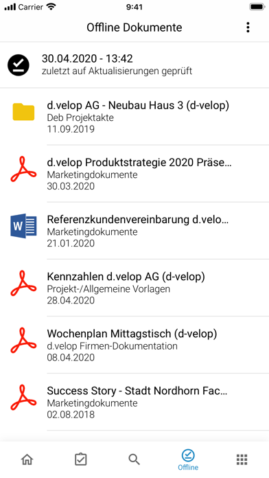 d.velop mobile Screenshot