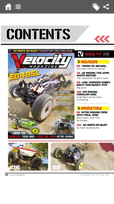 Velocity RC Cars Magazine Screenshot