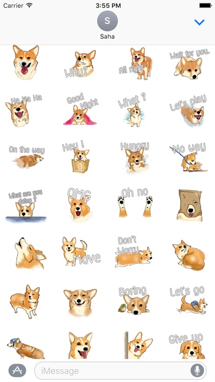 Corgi Dog Stickers for iMessage