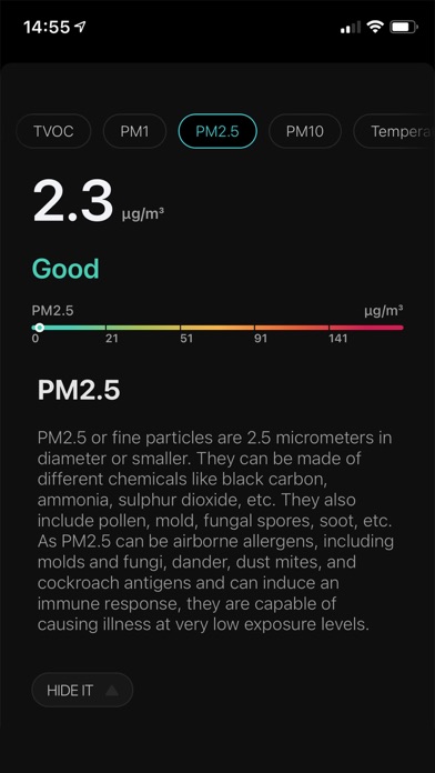 Screenshot #3 pour Atmocube: Indoor Air Quality
