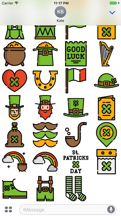 St. Paddy's Day Stickers - Patrick's Emoji