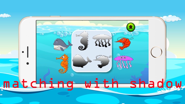 Sea animal vocabulary games puzzles for kids