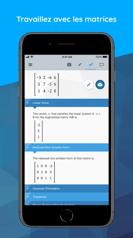 Calculatrice Maple: Solveur