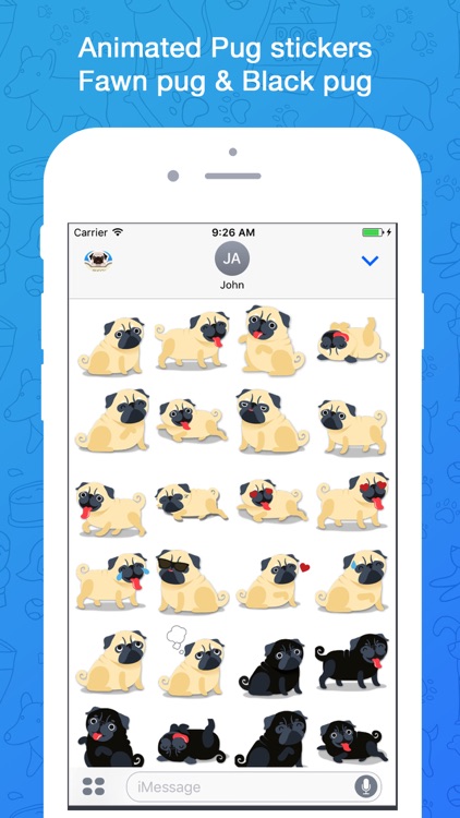 Puggy - Pug widget & emoji screenshot-0